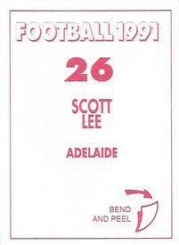 1991 Select AFL Stickers #26 Scott Lee Back